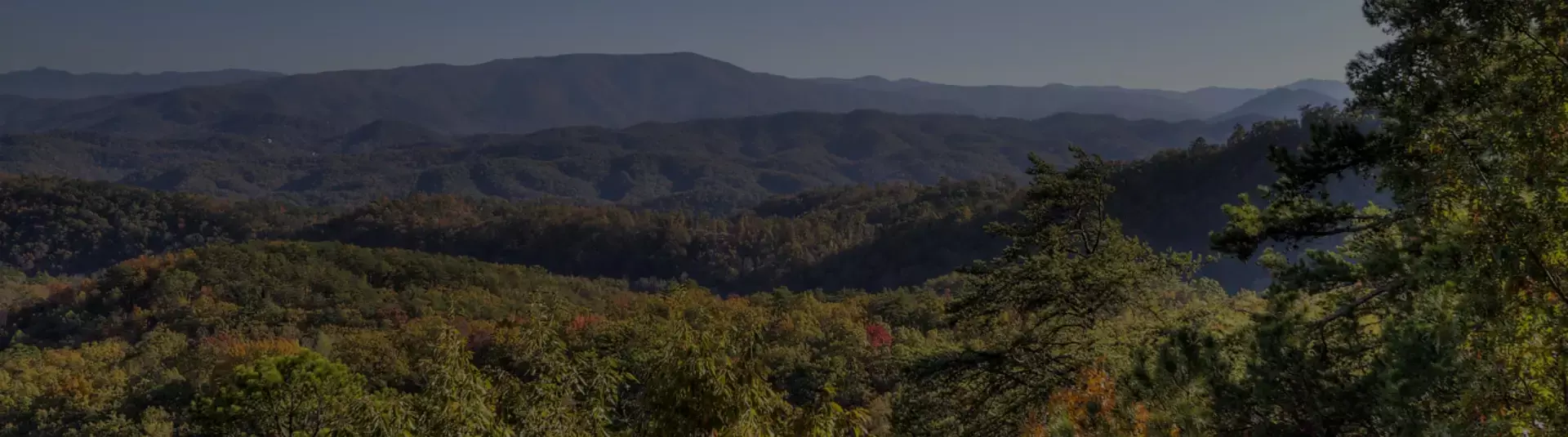 view overlooking Smoky Mountains