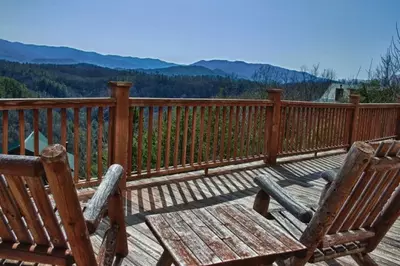 mountain view from cabin