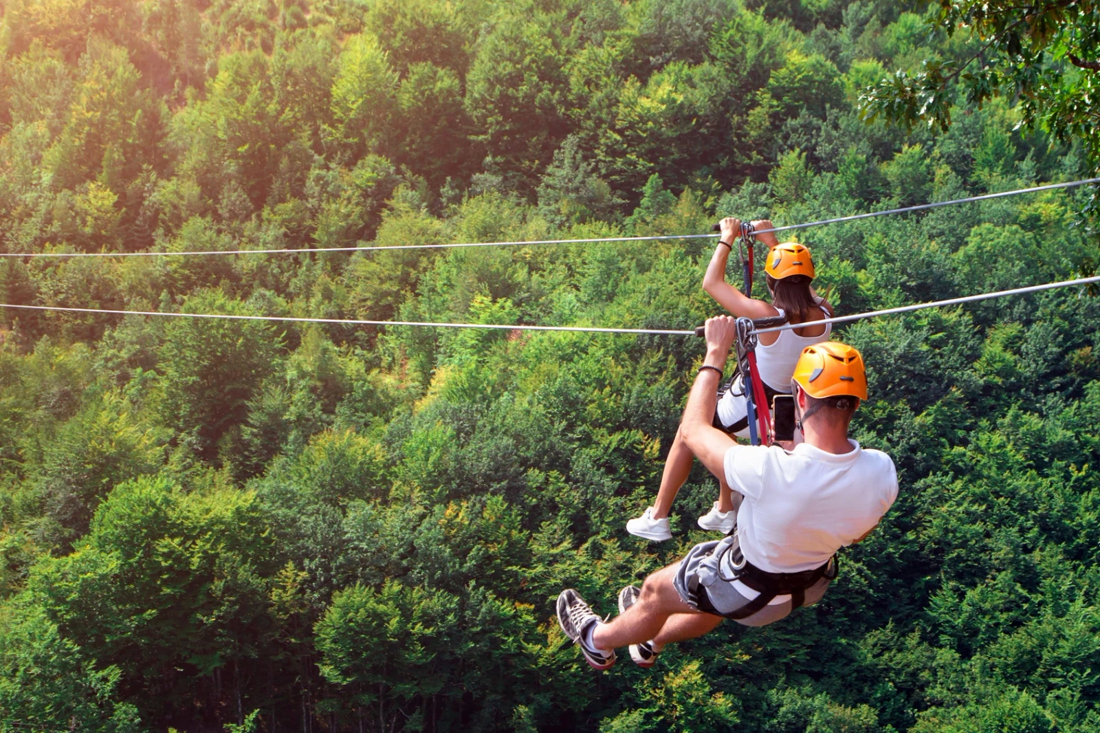 ziplining